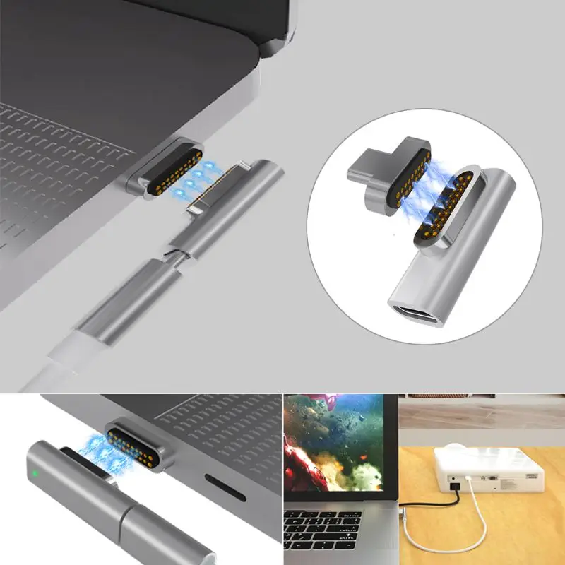 20 Pin Magnetic  C Quick Charge Adapter Converter for MacBook Pro Tablet
