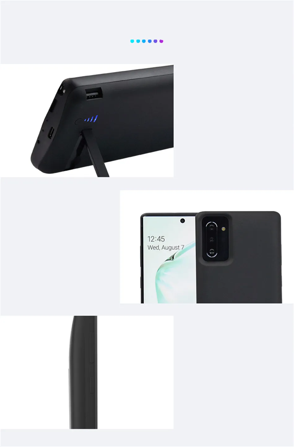 Чехол для аккумулятора для samsung Galaxy Note 10 10 pro 5000/6000mah внешний аккумулятор зарядное устройство USB чехол