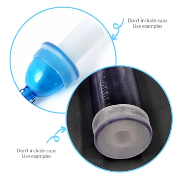 Penis Replacement Silicone Sleeves Glans Protector Cap for Penis Enlargement Pump Enhance Penis Extender Pene Enlarger Stretcher 6