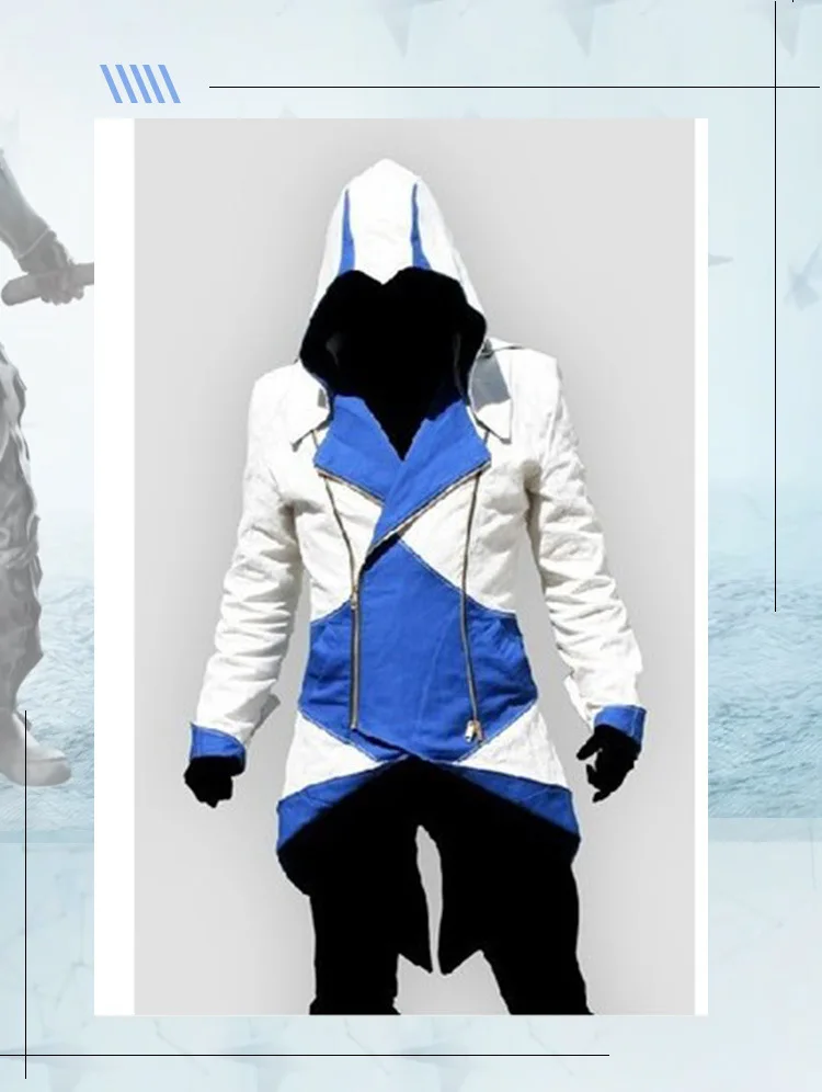 Assassins Creed, косплей, для взрослых мужчин и женщин, уличная куртка с капюшоном, пальто, верхняя одежда, костюм Эдварда Assassins Creed, костюм на Хэллоуин