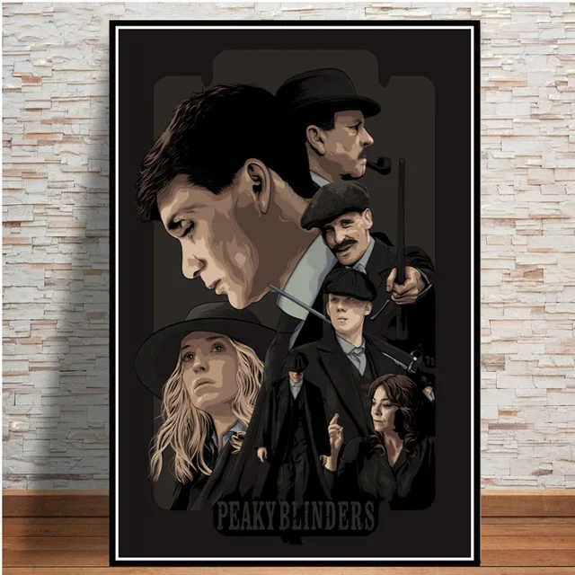 3 Peaky bliners Cillian Мерфи ТВ-шоу художественный постер Картина Настенная картина домашний декор, плакаты и принты - Цвет: 3