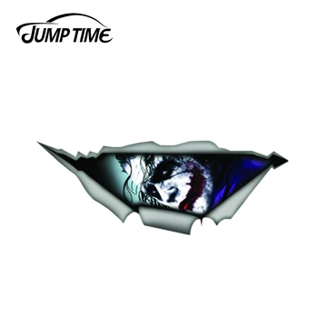 

Jump Time 13cm x 4.8cm Joker Sticker Vinyl Decal Car Accessories Van Laptop 3D Pet Graphic Vinyl Decal Car Window Laptop