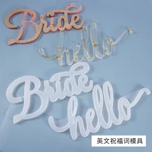 Wedding Decoration Letters Alphabet Word Bride&Hello Free Standing Wedding Party Decoration Vintage Table Centrepie Decor