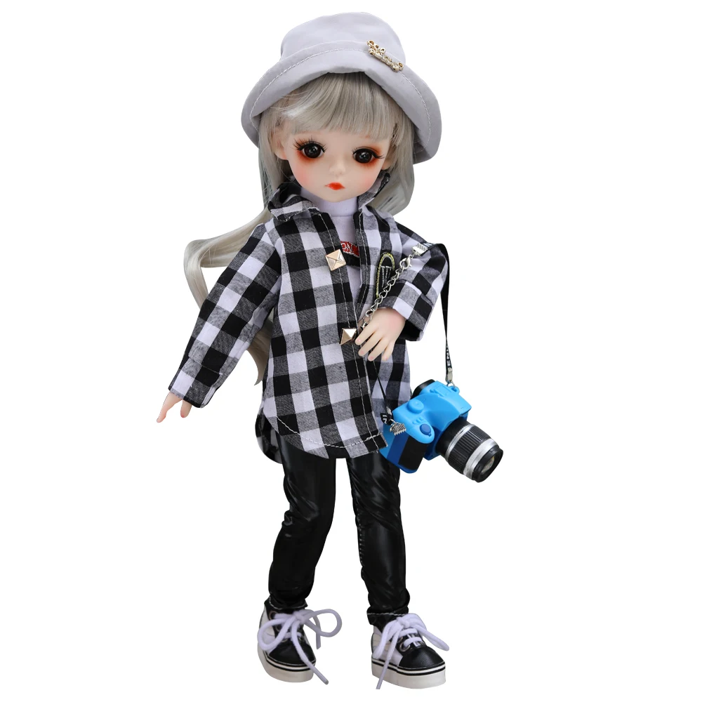 Bjd кукла 30 см подарки для девочки 18 суставов кукла с одеждой DIY кукла лучшие подарки для девочки ручной работы игрушка косметика - Цвет: 0001BV12015