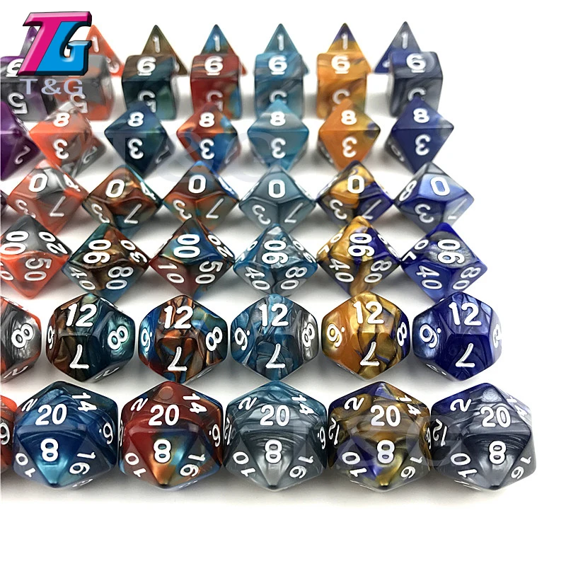 20 цветов микс DND игрушки для взрослых детей пластиковые кубики специальный