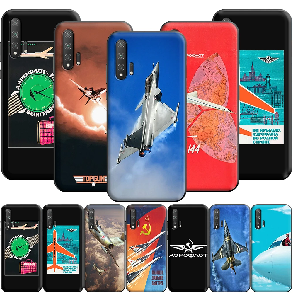 Авиационный русский чехол Aeroflot для Honor 8A 8X 10 Lite View 20 Pro 9A | Мобильные телефоны и