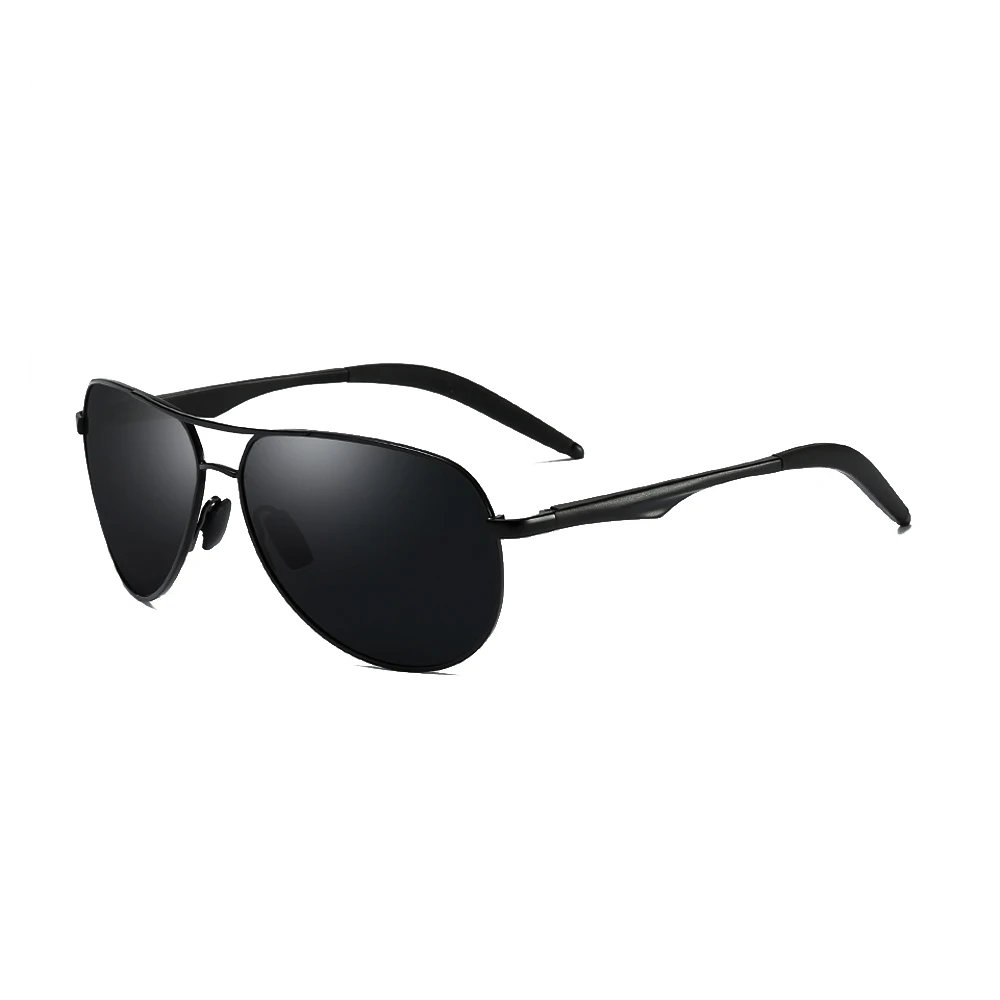 

CLARAVIDA Pilot Squared Driver Sun Glasses Polarized Mirror Sunglasses Custom Made Myopia Minus Prescription Lens -1 to -6
