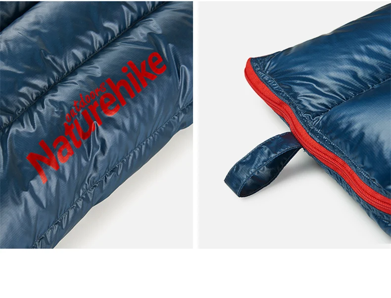 Naturehike CW280 легкий 3 сезона компактный водонепроницаемый походный спальный мешок на гусином пуху летний походный альпинистский спальный мешок