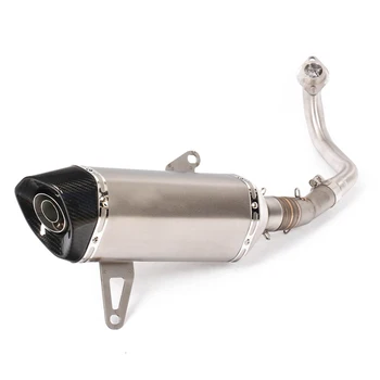 

Motorcycle Full System Exhaust Muffler Escape Middle Link Pipe Slip On xmax125 XMAX300 XMAX250 XMAX400 2017 2018
