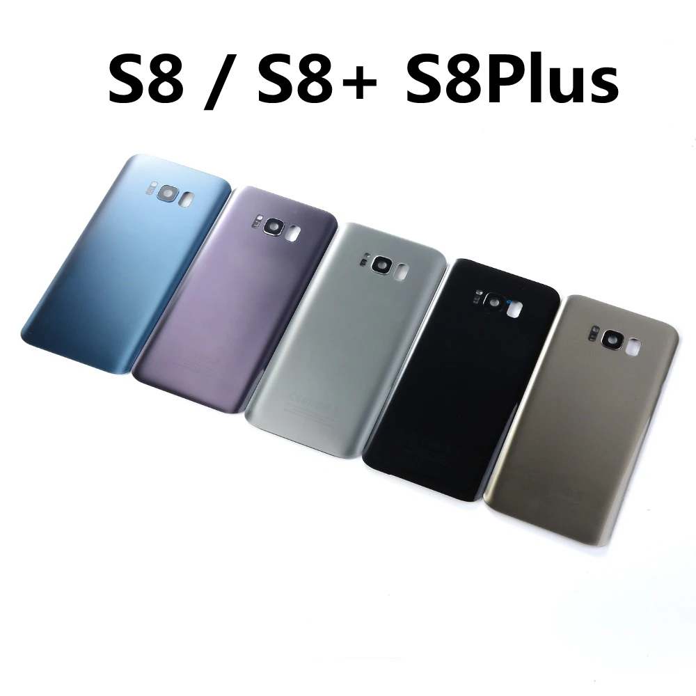 For Samsung S8 G950F S8+ Plus G955F Housing Battery Glass Back Cover+Camera Lens Cover+Sticker+logo | Мобильные телефоны и