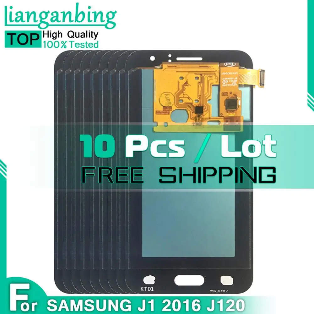 10pcs For Samsung Galaxy J1 J120 2016 J120F J120H J120M AMOLED LCD Display With Touch Screen Digitizer Assembly Replacement | Мобильные
