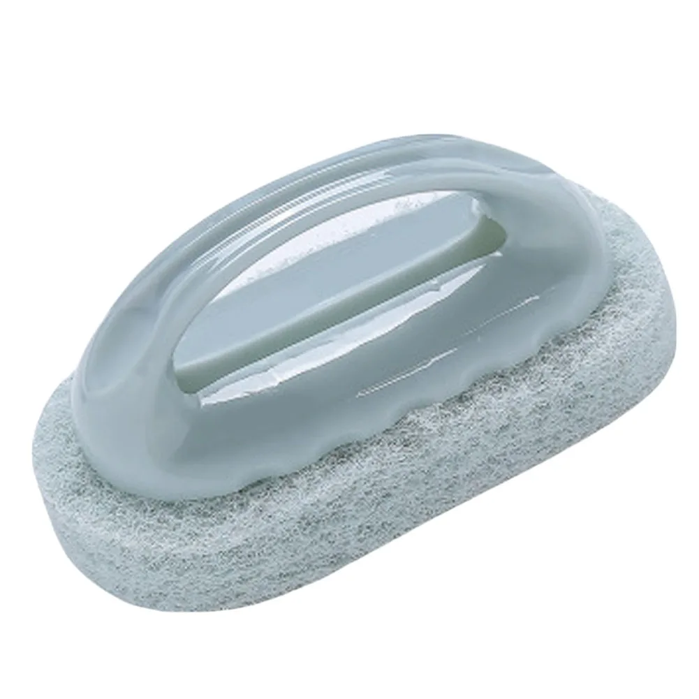 

1pc Durable Cleaning Handle Sponge Brushes Bath Bathtub Brush Ceramic Bowl Pan Tile Sponge Eraser Kitchen Supplies