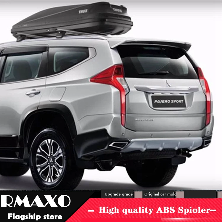 Спойлер для Mitsubishi pajero sport 2016 2018 высококачественный АБС пластик заднее крыло
