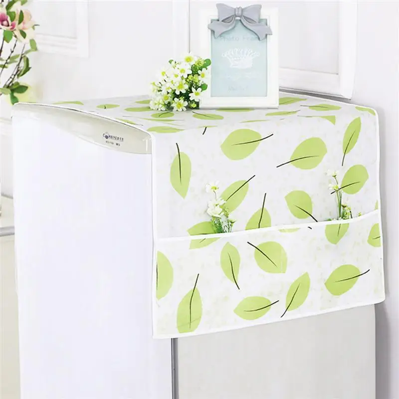 

1pc Multi-purpose Dustproof Printing Refrigerator Cover Oil Resistance Dust Covers Kitchen Dust Sunscreen Fridge Cover