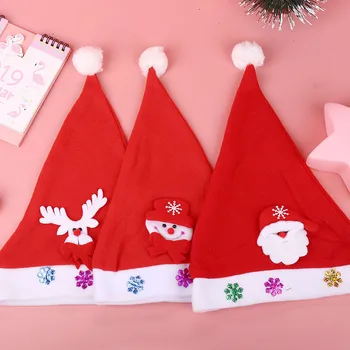 

Cartoon Cute Christmas Hat Creative Adult Christmas Hat Gift Children Girl Headdress Gorro Navidad Holiday Supplies EB50CH