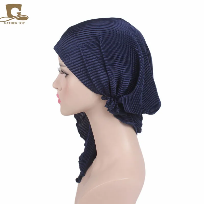 Новые модные мусульманские женские внутренние хиджабы шапки тюрбан голова Кепка шапка бини женские аксессуары для волос мусульманский шарф шапка выпадение волос
