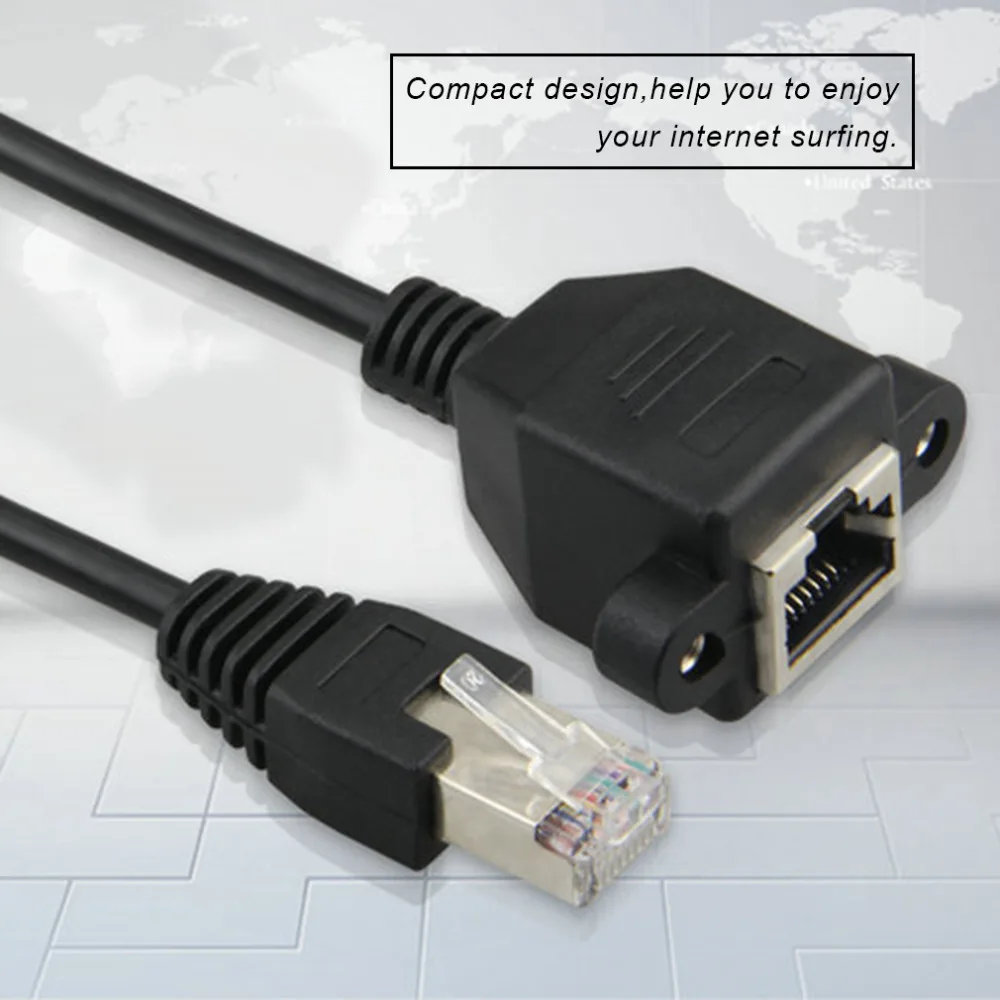 30 см/60 см/100 см/150 см папа-мама RJ45 винт Панель Крепление Ethernet LAN Сетевой удлинитель для ноутбука для ПК