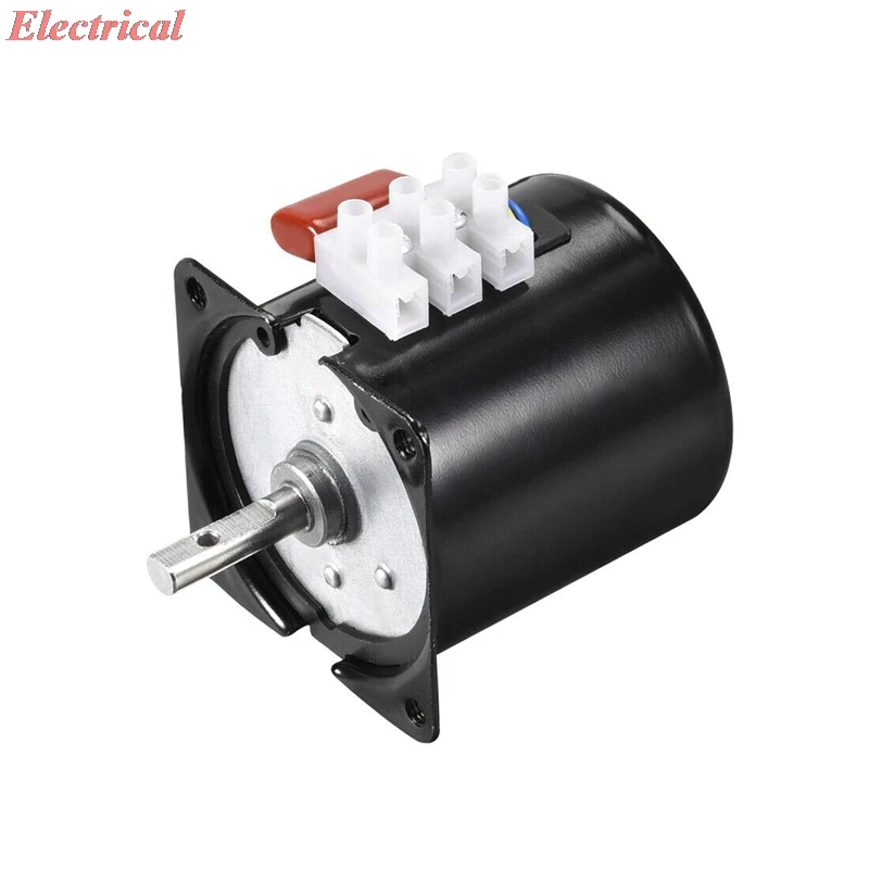 

1pc AC 110V Synchronous Motor Metal Gear 10RPM 14W 7mm Dia Central Shaft with Hole