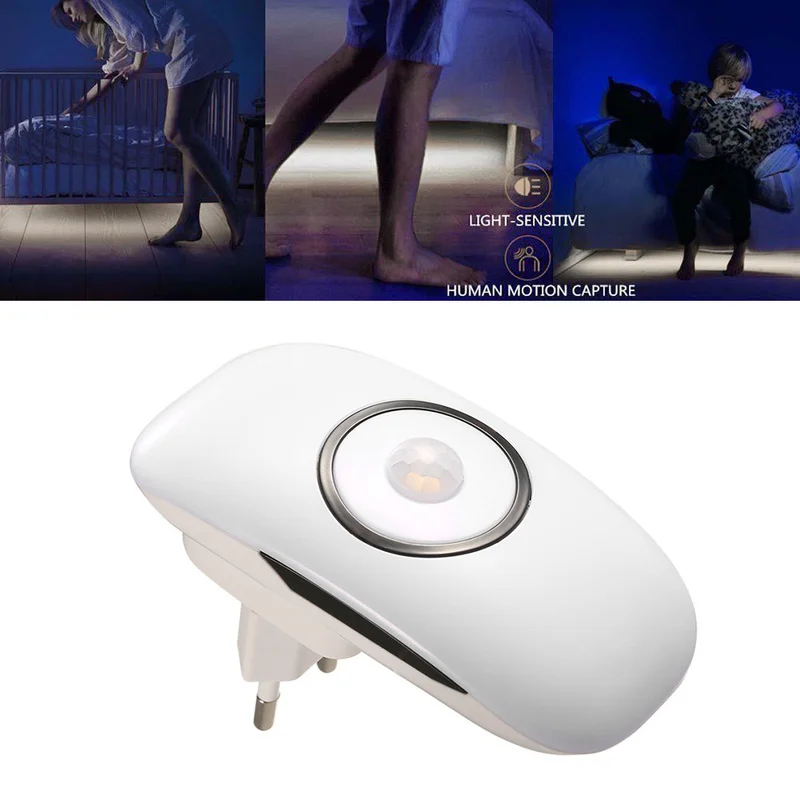 

Led Night Light with PIR AC 80-260V with Led Light Sensor and PIR Motion Sensor Function Led Night Sensor LAMP 18 Leds