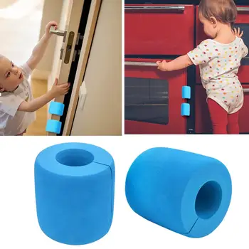 

Newborn Baby Kids Cylinder Door Stopper Corner Guards Safety Finger Protector EVA Stopper for Drawer Sliding Bedroom Glass Door