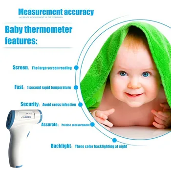 

Forehead gun LCD DIgital Non Contact Digital IR Infrared Forehead Thermometer Adult Child Kids Temperature ateş ölçer temassız