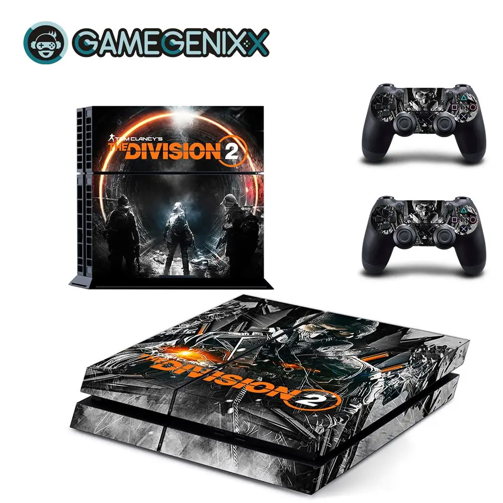 Защитная Наклейка на кожу GAMEGENIXX для консоли PS4 и 2 контроллеров-Division 2
