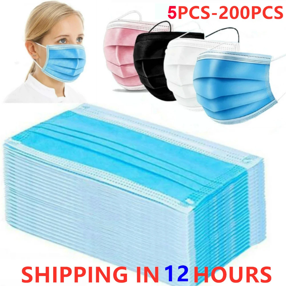Face Mask Disposable Nonwove 3 Layer