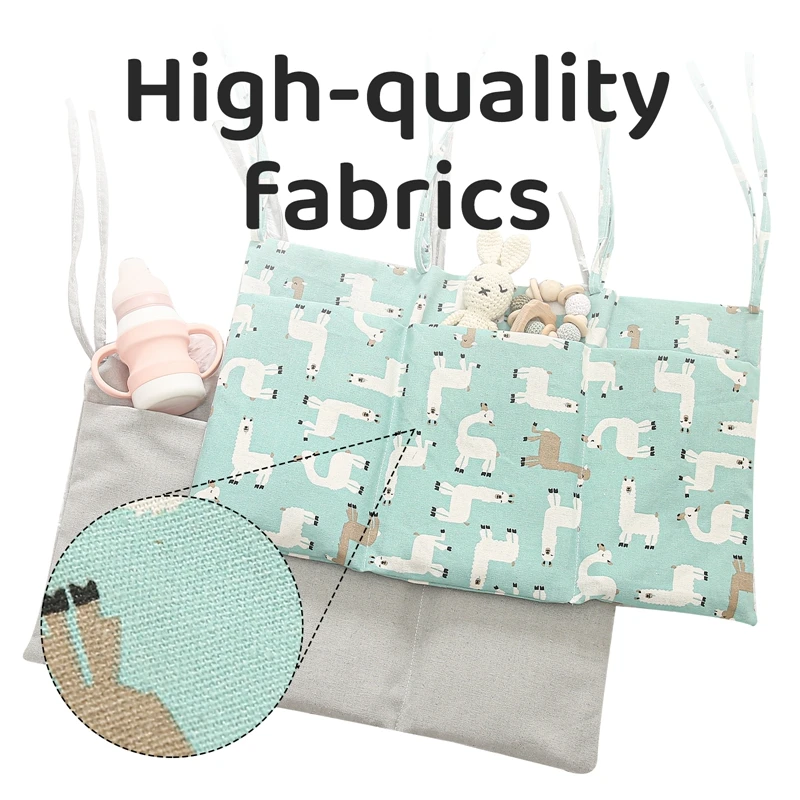 Bedside Storage Bag Baby Crib Organizer Hanging Bag for Dormitory Bed Bunk Bed Rails Book Toy Diaper Pockets Bed Holder 2 H6f8fc65c7b8f4904b53bba7c15974bcdQ