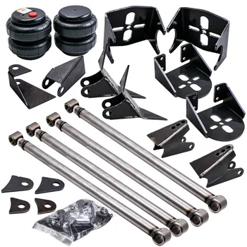 

Rear 4 Link Lift Kit & 2500 LBS Bags Air Ride Suspension Triangulated Mounts