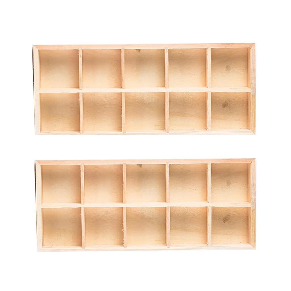2PCS Seed Starting Tray Insert, Growing Supply, Propagation 10 Grids Home Decor