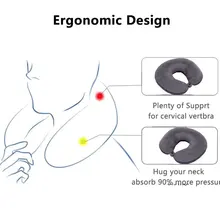  Nanoparticles U Shaped Travel Pillow Neck Head Cushion Pillows Support Rest Outdoors Car Office Home Travel Flight Sleeping 