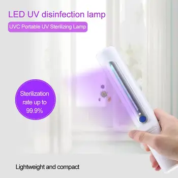 

LED UV Disinfection Lamp Battery Charging Portable UVC Sterilizer Light Tube Lamp Household Sterilization Led