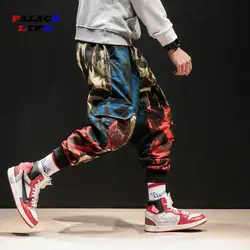 2019 Весна и Осень Хип-хоп камуфляжные брюки мужские камуфляжные брюки до щиколотки мужские s брюки в стиле милитари стильные хлопковые брюки