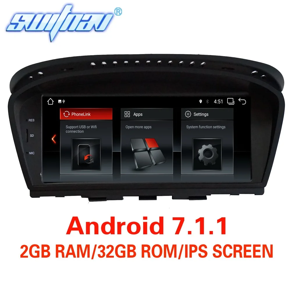 Автомобильный DVD плеер Android 7.1.1 для BMW 5 серии E60 E61 E63 E64 3 E90 E91 E92 стерео