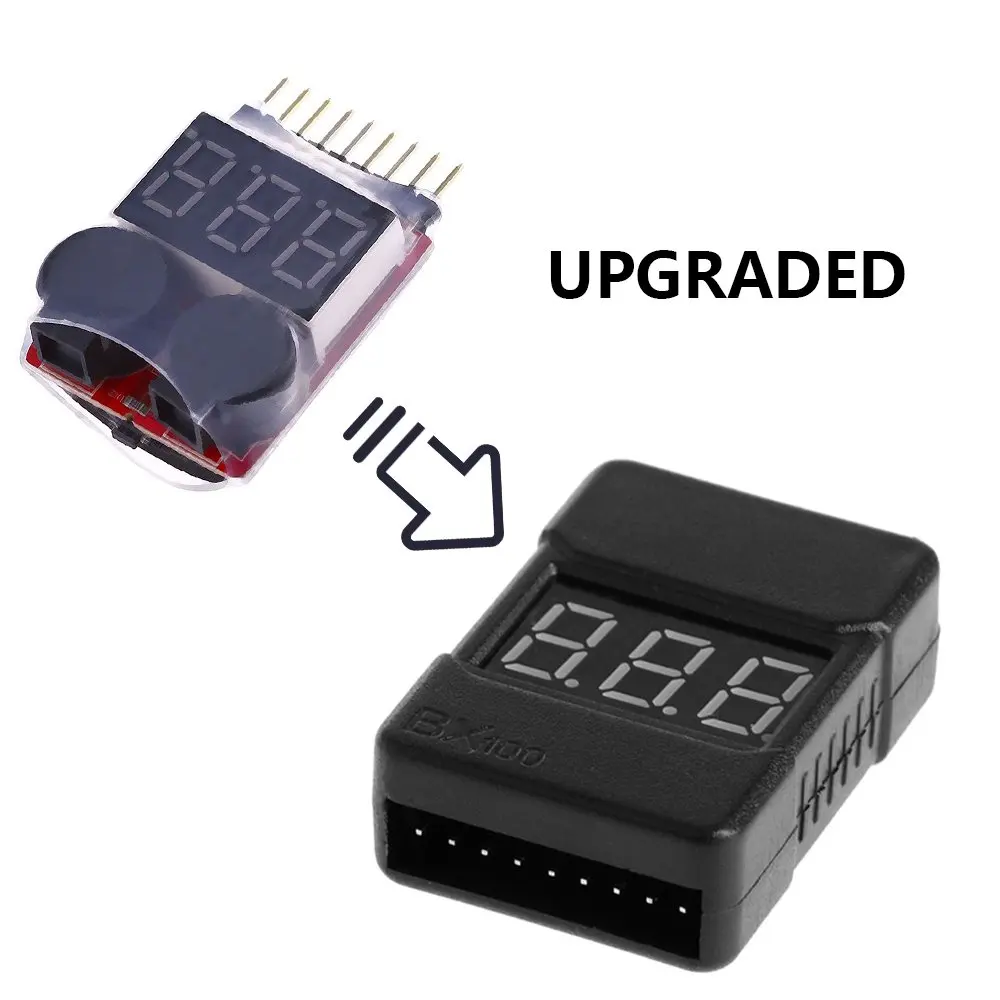 BX100 1 8S Lipo тестер напряжения батареи/сигнал тревоги низкого напряжения/проверка