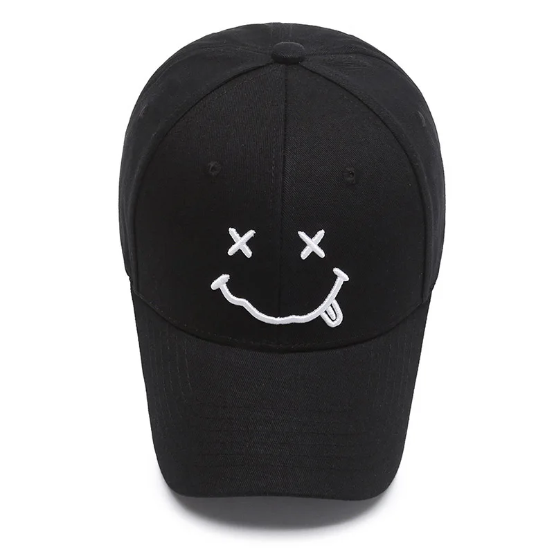 Cute Smile Baseball Cap Smiling Face Happy Dad Hat Casual Dad Baseball Cap Embroidery Cap Adjustable Snapback Hat Sport Sun Hats harris tweed baseball cap