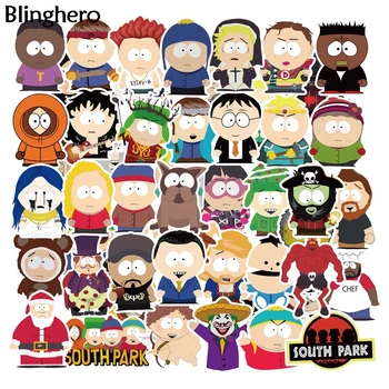 

Blinghero 50pcs/set funny cartoon luggage trolley case car refrigerator stickers hand account scrapbooking sticker BH0654