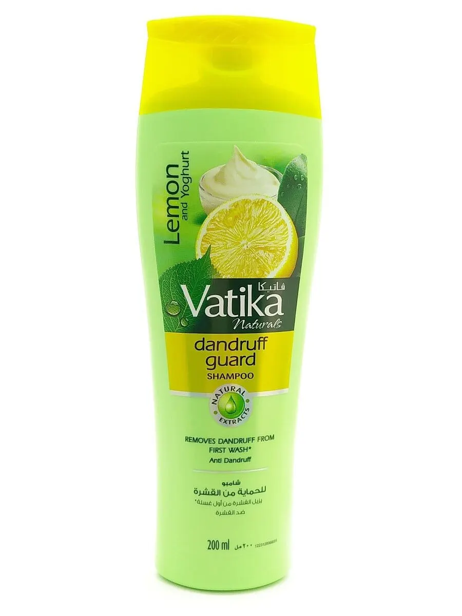 Dabur VATIKA / Шампунь Vatika Lemon Yoghurt Dandruff Guard 200 мл | Красота и здоровье