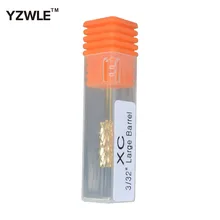 YG8 Вольфрамовая сталь XC размер(3/3" Большой баррель) Позолоченные сверла для ногтей/Шлифовальная головка инструмент для дизайна ногтей сверлильный станок