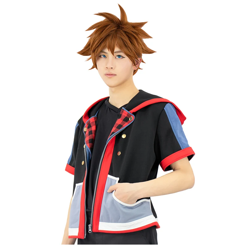 DAZCOS Kingdom Hearts Sora Cosplay Costume Men Casual Jacket