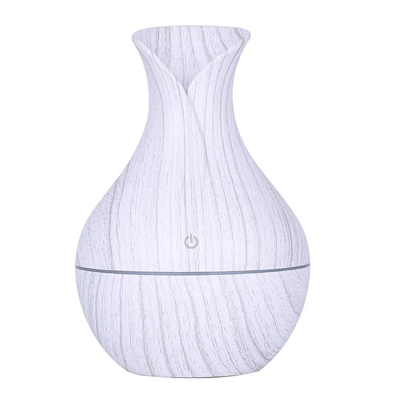 White wood grain 400 мл увлажнитель воздуха эфирное масло диффузор лампа для ароматерапии Электрический Арома диффузор тумана для дома-дерево - Цвет: White wood grain