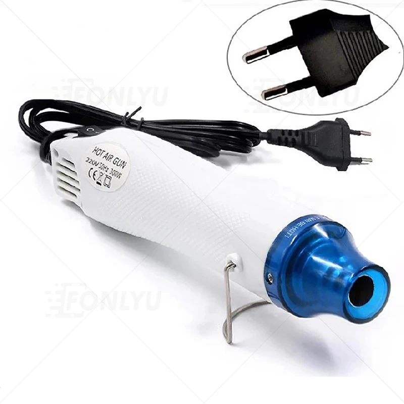 FONLYU 110V/220V Portable Mini Hot Air Gun Seat Shrink Plastic For Tablets Mobile Phone Back Cover Protector Heat DIY Tool