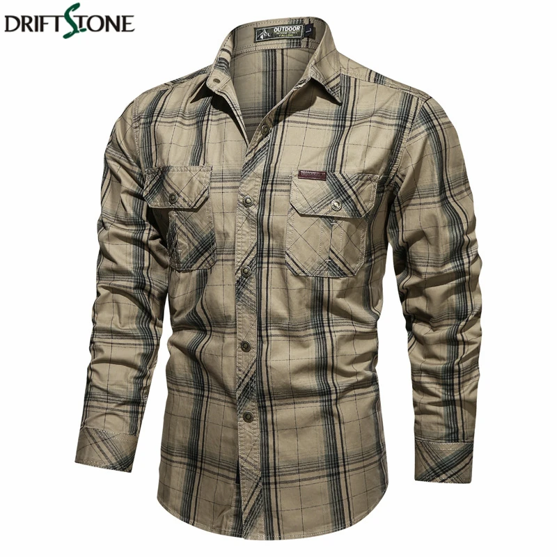 Otoño nuevo hombres táctico militar de la camisa de algodón de los hombres de combate camisetas de ejército de talla grande 4XL manga larga camisa militar hombre camisa