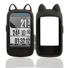 Capa protetora de silicone para tela de bicicleta, película genérica com protetor de tela para wahoo lmnt, gps, estojo de desenho animado para computador de bike
