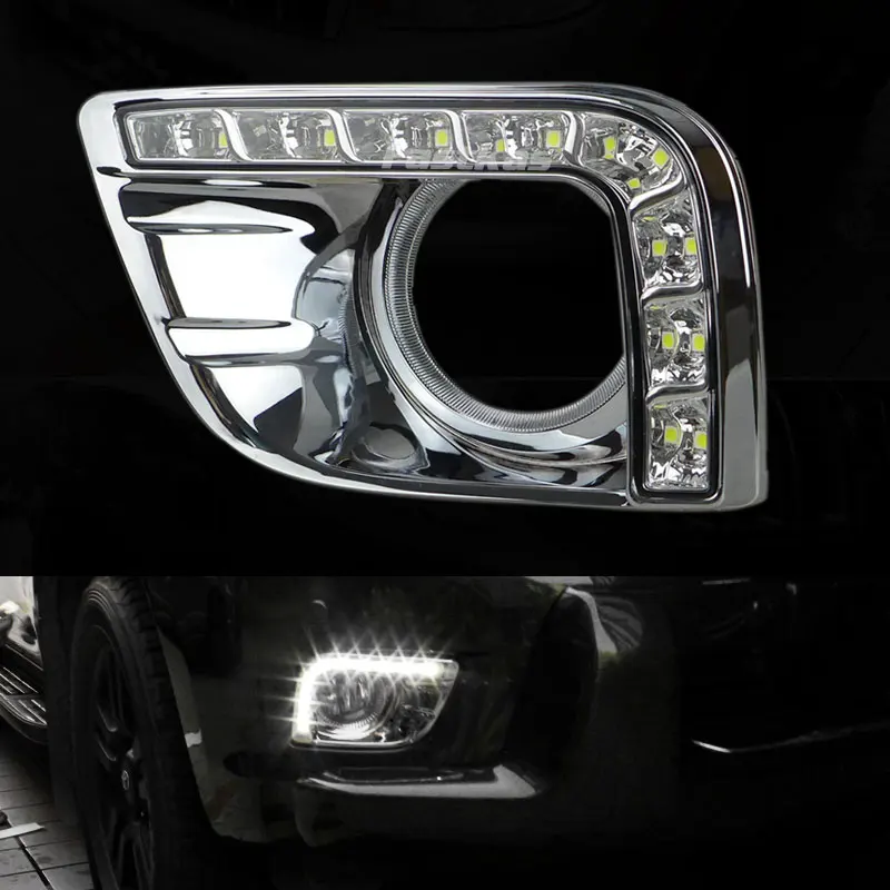 DRL Дневной светильник для Toyota Prado FJ150 LC150 2010 2011 2012 2013 Land Cruiser 2700/4000 с отверстием