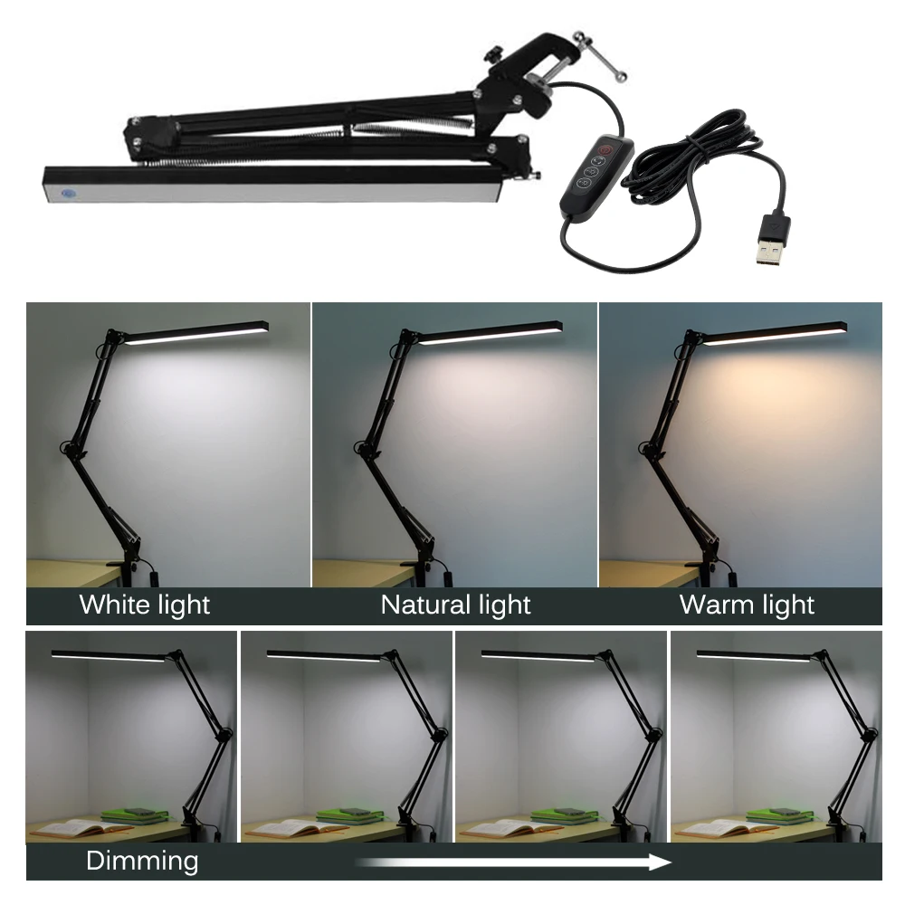 olhos luz usb lampada de mesa braco 05