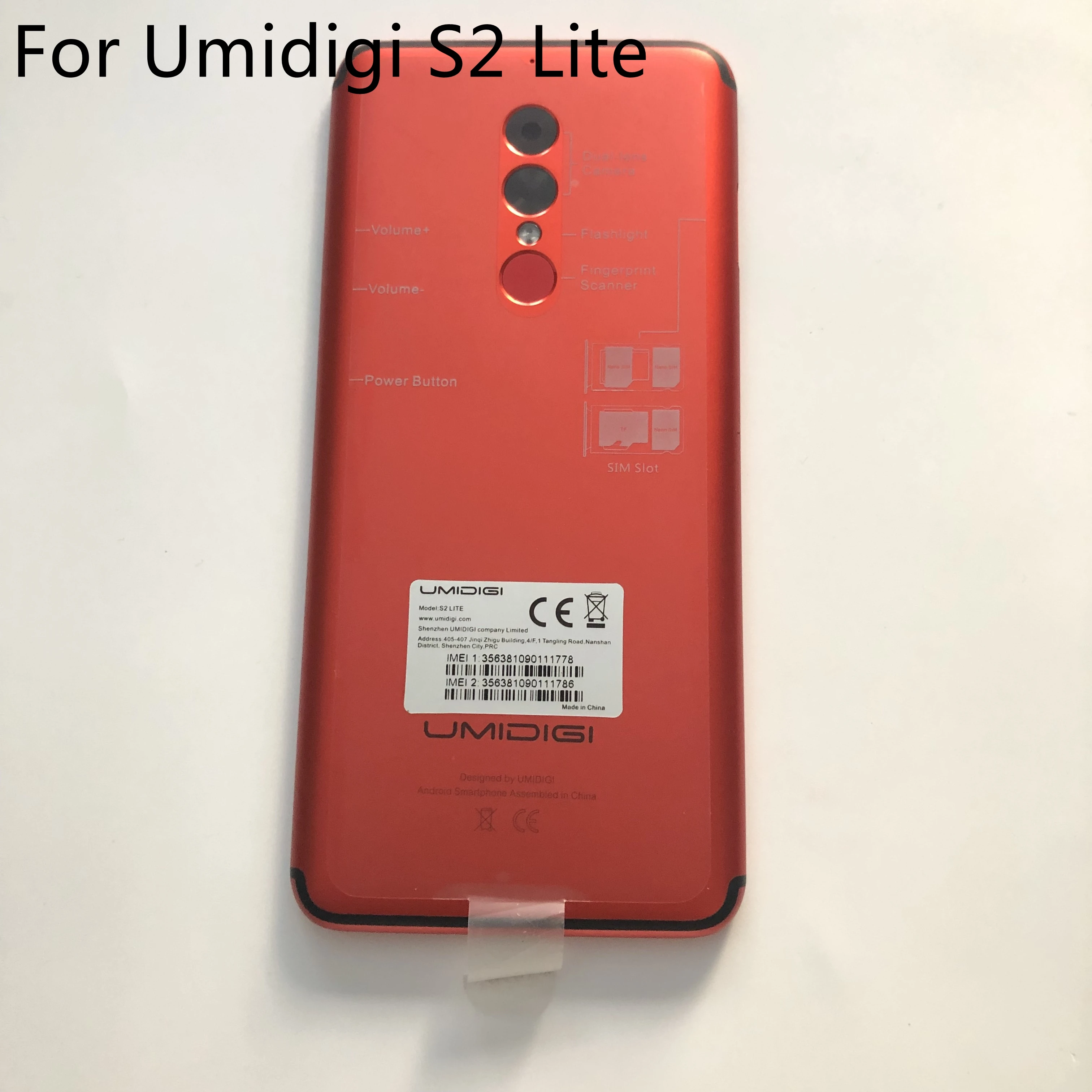 

Used Battery Case Cover Back Shell + Camera Glass Lens For Umidigi S2 Lite MT6750T Octa Core 6.0' 1440x720 Cell Phone