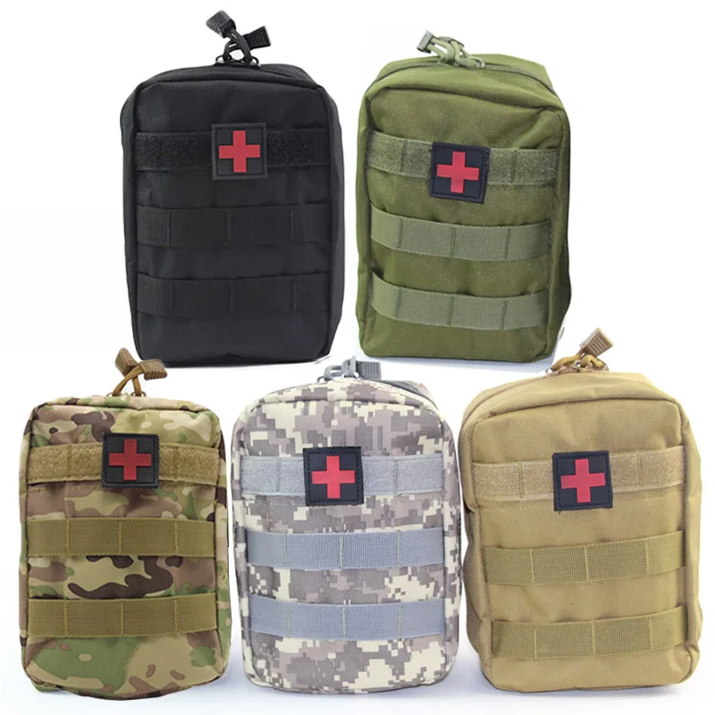 

Tactical Military Molle Bag First Aid Kit Medical Bag Mountaineering Climbing Lifesaving Pouch Hiking Hunting Outdoor Pocket