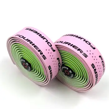 

Fouriers Road Bicycle Handlebar Tape Fixed Gear Bike Double color Handlebar Tape Wraps PU Material Bicycle Handlebar Tape