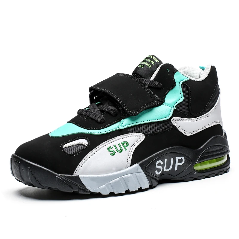 Кроссовки; мужские кроссовки; Новинка; сетчатые мужские повседневные мужские спортивные туфли; спортивная дышащая обувь для прогулок; Feminino Zapatos - Цвет: black green